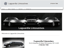 Tablet Screenshot of laguardialimousines.com